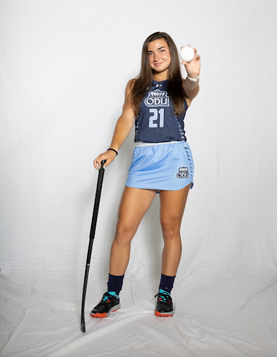 Field hockey player Mackenzie Olsommer began her first season at Old Dominion University this fall.