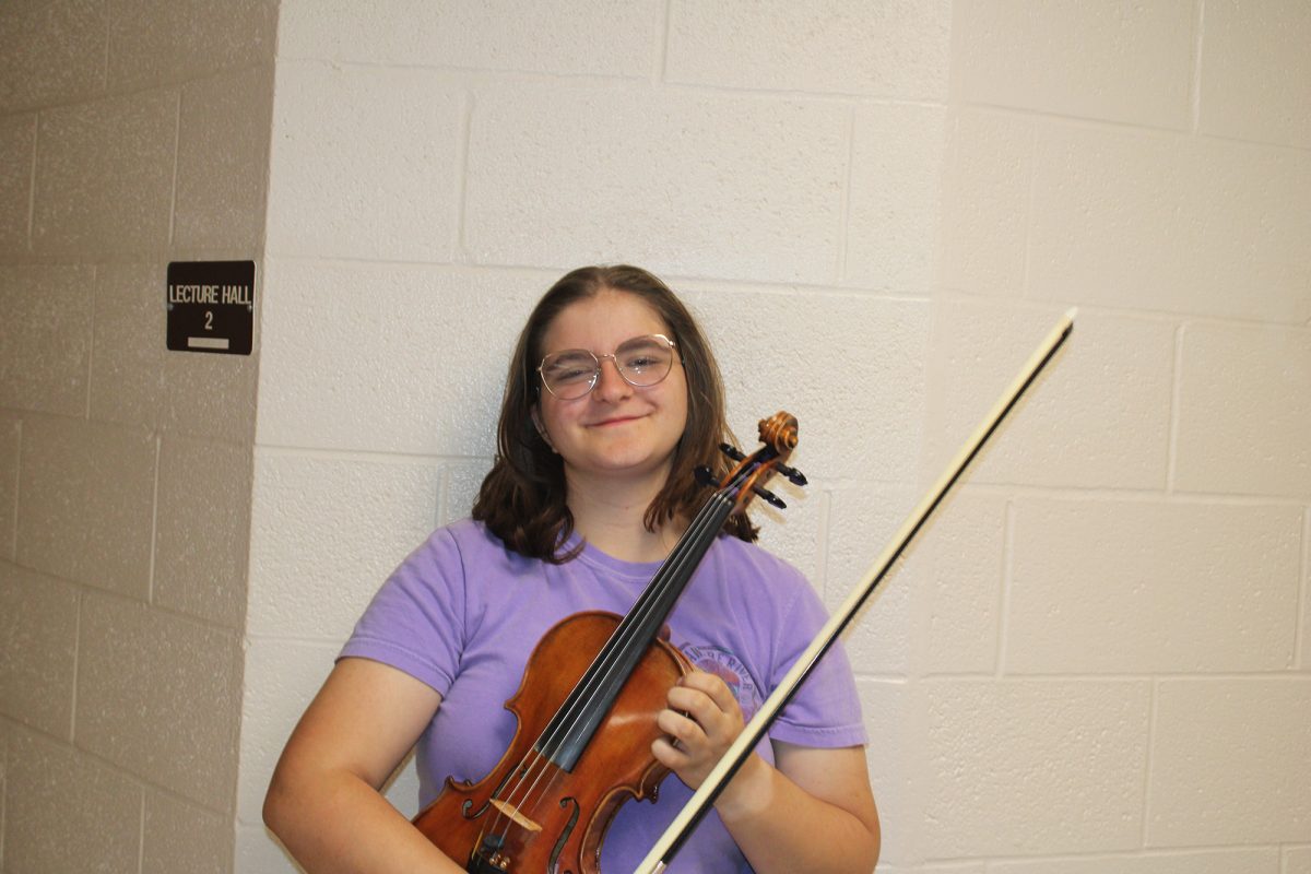 Senior Sophie Allen has been playing violin since she was five.