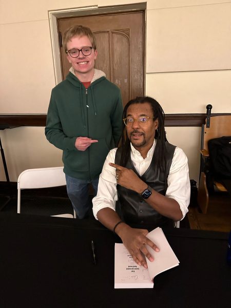 Whitehead held a book signing after his talk.