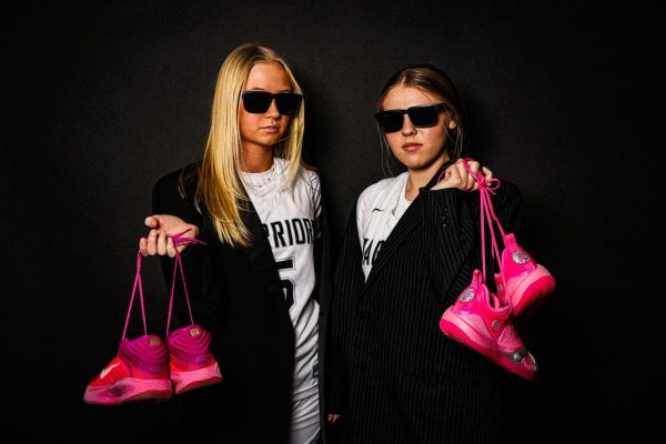 Jules created this photo of the girls basketball team to promote the Feb. 6 Coaches vs. Cancer game.